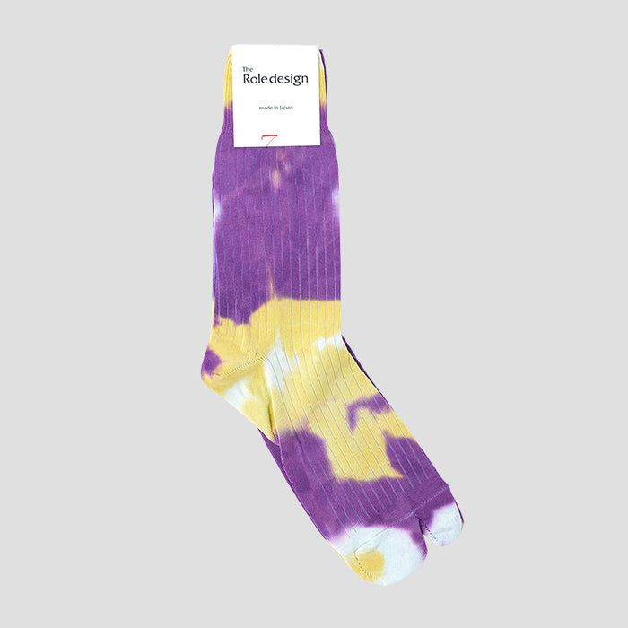 The Role designiUE[fUCjTIE-DYE SOCKS MENS PURPLE