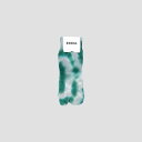 NODALim[_jTie Dye Socks LIGHT GRAY~GREEN