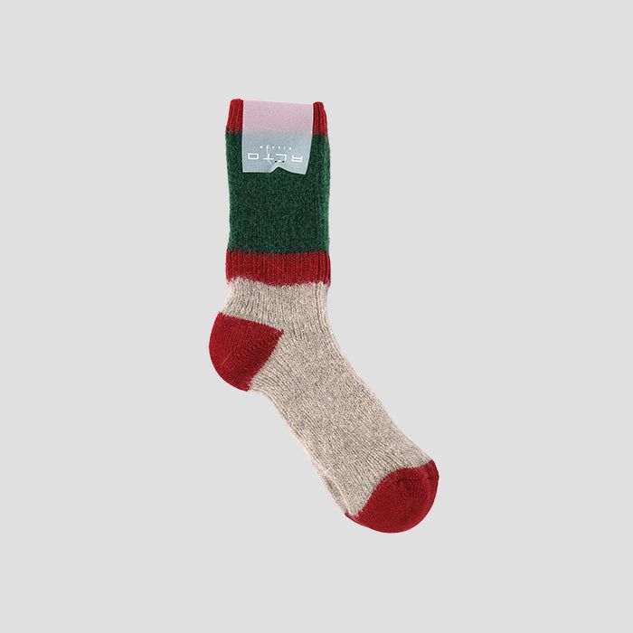 ALTO Milano（アルト ミラノ）【WOMENS】CLARA SOCKS RED×GREEN