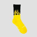 RUTSUBO(坩堝)FLAME SOCKS YELLOW/BLACK