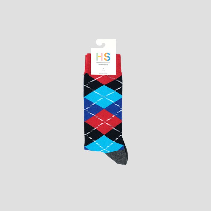 Happy Socksinbs[\bNXjHS Argyle Sock RED