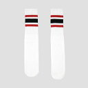 SKATERSOCKS(スケーターソックス)19インチ ラインチューブソックスRED/BLACK