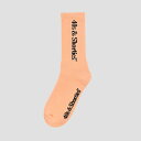 40s & Shorties(フォーティーズ アンド ショーティーズ)LARGE TEXT LOGO SOCKS PEACH
