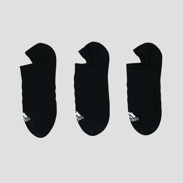adidas(アディダス)ノーショー ソックス 3PACK BLACK