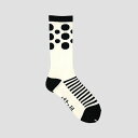 RUTSUBOiājBUBBLE BORDER SOCKS WH&#8544;TE/BLACK