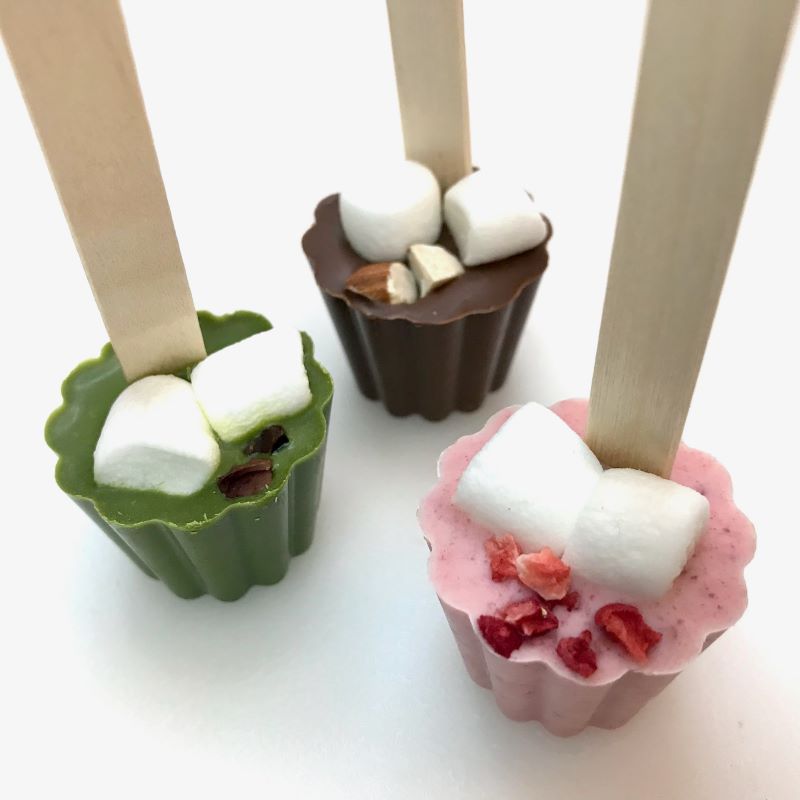 ★ホットショコラ 無添加チョコ★メルティスティックチョコ3種ケース入り★カカオ豆からつくった本格スティックチョコアソート 甘さ控えめ大人味 大切な方へのプレゼントに　ホットミルクに溶かしながら…舐めながら…メルティショコラでも…