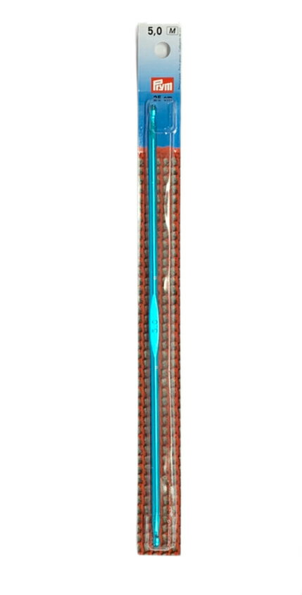 《Prym》プリム・チュニジア針（アフガン針）・全長25cm/5.00mmΦ　Tunisian crochet　チュニジアンクロッシェ　ダブルエンド・両カギ　195 286