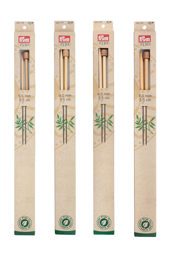 《Prym》プリム・1530　あみ針　バンブー・シングルポイント　（5.50/6.00/6.50/7.00mm）全長：33cm　..