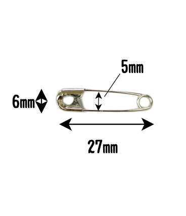 《Prym》プリム・安全ピン（シルバー）　27mm/16個セット　85 441