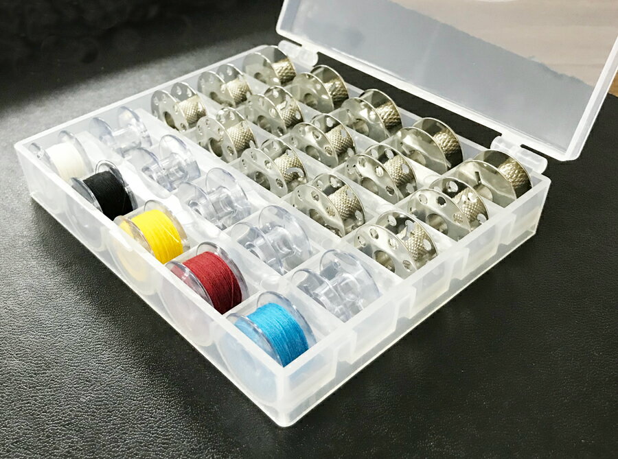 ץܥӥ󥱡ȾƩܥӥ25ļǼǽܥӥ°Ƥޤ 12cm10cm2.7cm25PCS Bobbins Box caseʪ