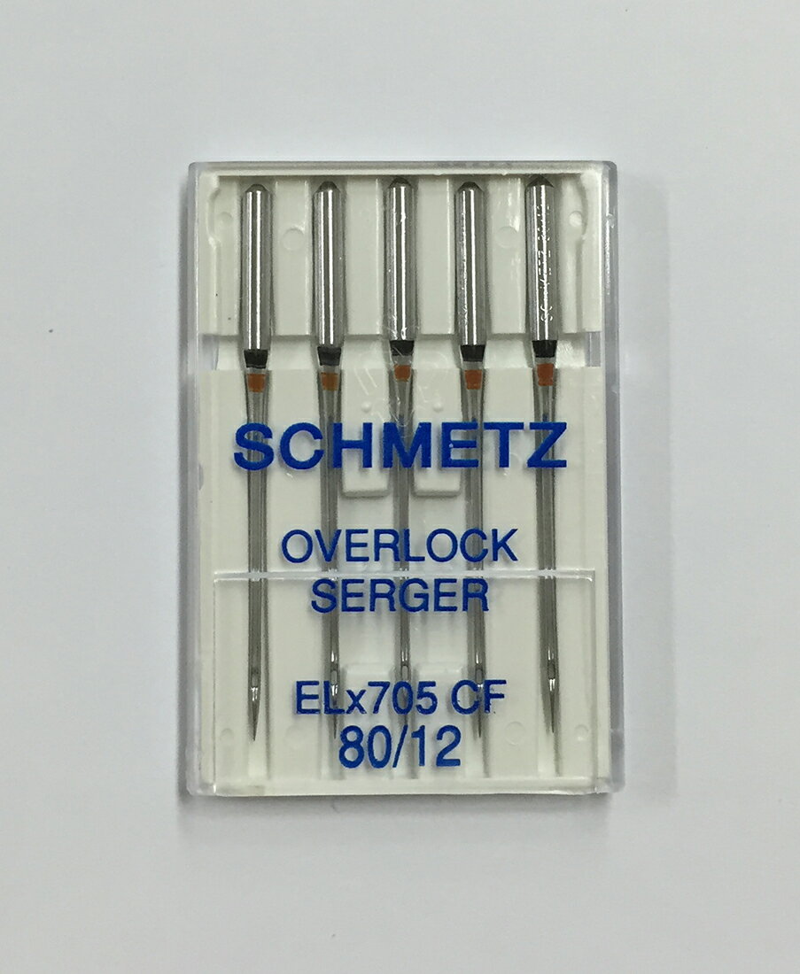 《SCHMETZ》シュメッツ　ドイツ製家庭用ミシン針　オーバーロック用針OVERLOCK SERGER ELx705 CF