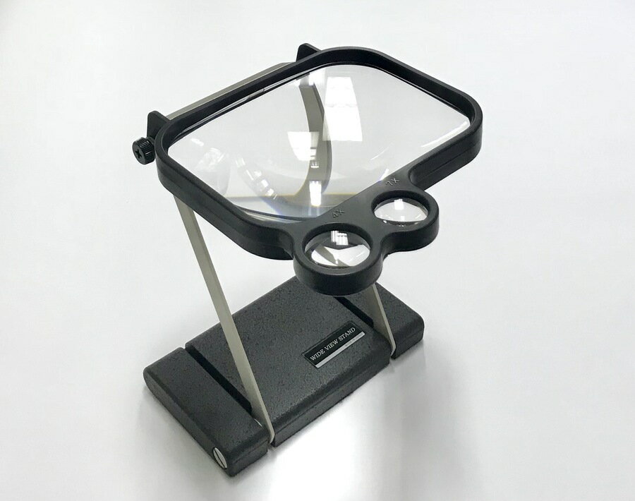 乐天商城 - 検品用スタンドルーペ1.8倍145x11mm4.0倍・7.0倍円形小窓ありガラス製