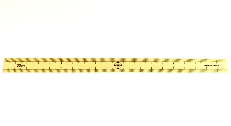 竹尺　細巾　20cm（巾12mm）　スケー