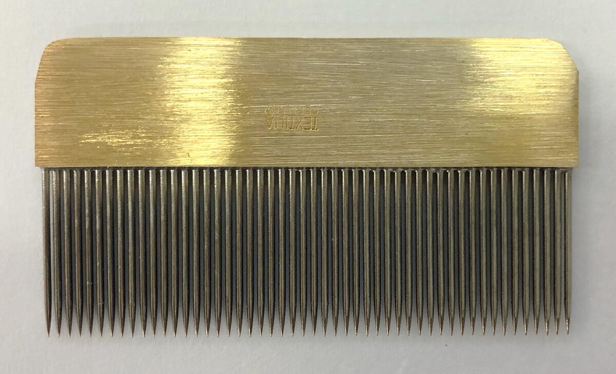 ドイツ・金ぐし・コーム・ゾーリンゲンSOLINGEN全巾63mmx35mm（針の長さ20mm・0.9mmφ）（針の数50本）　16K450Comb Needles 　Made in Germany