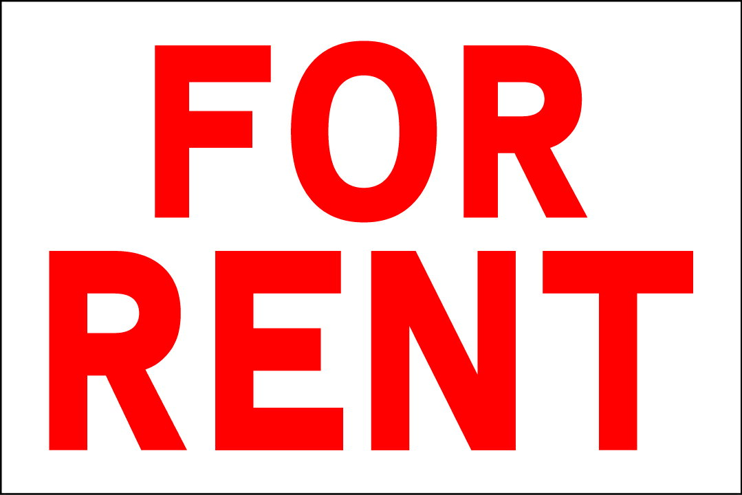 シンプル看板Lサイズ「FOR RENT」 不動産 屋外可のサムネイル