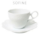 『全品SALEクーポン』白い食器【ソフィーヌ カップ&ソーサー】ロングセラー商品 おしゃれな食器 洋食器 カフェ 北欧 かわいい 大人 シンプル 日本製 美濃焼...