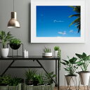 『全品SALEクーポン発行中』アート 絵 ポスター【Hawaii sky】※フレーム別売り ハワイ 青空 ヤシの木 風景 景色 写真 photo A4 A3 A...