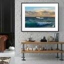 『全品SALEクーポン発行中』アート 絵 ポスター【wave print】※フレーム別売り コラージュ 想像 海 景色風景 ベッド 写真 photo A4 A3...