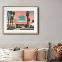 『全品SALEクーポン発行中』アート 絵 ポスター【California】※フレーム別売り カリフォルニア ロサンゼルス 風景景色 コンテンポラリー イラスト ...