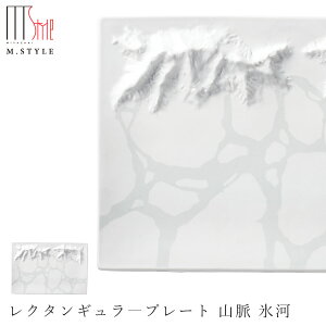 【送料無料】角皿 プレート【フューマ レクタンギュラ—プレート 山脈 氷河】氷山 氷河 有田焼き 陶器 焼き物 日本製 和食器 洋食器 高級食器 M.STYLE【ミヤザキ食器】