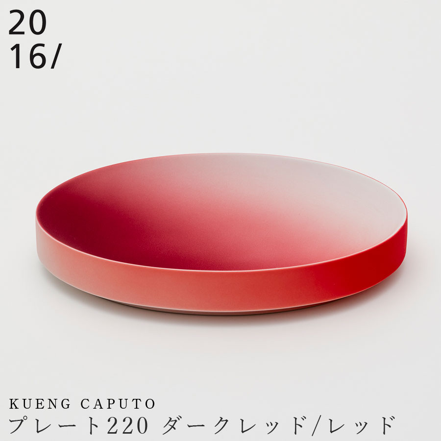 楽天食器とインテリアのお店【SOERU】3日間限定の超SALE 20％OFFクーポン★【送料無料】【Kueng Caputo プレート220 ダークレッド/レッド】22cm 楕円形 楕円皿 オーバルプレート 有田焼き 2016/ 陶器 ニーゼロイチロク 焼き物 日本製 和食器 高級食器 エムスタイル M.STYLE【ミヤザキ食器】