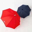 『全品SALEクーポン』子供用 傘 かさ 女児 女子【ドット柄傘】45cm、50cm、55cm かわいい 雨グッズ おしゃれ リボン 赤 ネイビー 幼稚園 小学生【POMPKINS(ポプキンズ)】