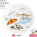 スヌーピー 世界旅行 豆皿【ハワイ】 お皿 小皿 陶器 SNOOPY グッズ おしゃれでかわいいご当地グッズ 日本製 【ポタリーハウス】【SOERU-ソエル-】