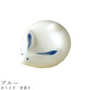 【耳うさぎ 箸置き(ブルー)】食器 美濃焼き 陶器 日本製 かわいい 和食器 洋食器 女性 男性【光陽陶器】