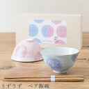 GW限定超SALE 20%OFFクーポン★【送料無料】食器 ギフトセット【うずうず ペア飯碗】茶碗 箸付き 食器 美濃焼き 陶器 日本製 かわいい 和食器 洋食器 お祝い 食器ギフト 女性 男性【光陽陶器】新生活 新年度 一人暮らし 引っ越し準備