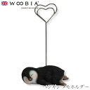 『SALEクーポン発行中』【Woobia(ウービア)】【ペンギン メモホルダー】 (幅6.5cm×奥行4cm×高さ11cm)かわいい 置物 リアル 動物 おしゃ...
