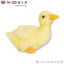 『全品SALEクーポン』ウービア Woobia 【座っているアヒルの子】 (幅10.5cm×奥行6cm×高さ7.8cm)かわいい 置物 リアル 動物 おしゃれ ...