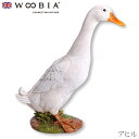 『全品SALEクーポン』ウービア Woobia 【アヒル】 (幅27cm×奥行11.5cm×高さ31.8cm)かわいい 置物 リアル 動物 おしゃれ インテリア...