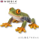『全品SALEクーポン発行中』ウービア Woobia 【小さな黄色アオガエル】 (幅9.6cm×奥行9cm×高さ5.5cm)かわいい 置物 リアル 動物 おしゃ...