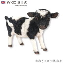 『全品SALEクーポン発行中』ウービア Woobia 【右向きに立つ黒白牛】 (幅19.3cm×奥行8cm×高さ15cm)かわいい 置物 リアル 動物 おしゃれ...