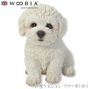 『SALEクーポン』【Woobia(ウービア)】【お座り ビション フリーゼ(小)】 (幅15cm×奥行10.6cm×高さ15cm)犬 いぬ イヌ ドッグ do...