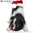 『全品SALEクーポン発行中』ウービア Woobia 【サンタ帽をのせるフレンチ・ブルドッグ】 (幅13.5cm×奥行9.5cm×高さ10cm)犬 いぬ イヌ ...