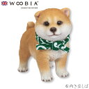 『全品SALEクーポン』ウービア Woobia 【右向き豆しば】 (幅9cm×奥行5cm×高さ8.5cm)犬 いぬ イヌ ドッグ dog かわいい 置物 リアル 動物 おしゃれ インテリア ガーデニング イギリス 人形 アニマルオーナメント ペット #4582756131642