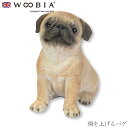 『全品SALEクーポン発行中』ウービア Woobia 【頭を上げるパグ】 (幅10.5cm×奥行6cm×高さ10.5cm)犬 いぬ イヌ ドッグ dog かわい...