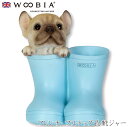 『スーパーSALEクーポン発行中』【Woobia(ウービア)】【フレンチ・ブルドッグ長靴ジャー】 (幅9.2cm×奥行9cm×高さ11cm)犬 いぬ イヌ ドッ...