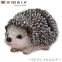 『SALEクーポン発行中』【Woobia(ウービア)】【ハリネズミ メモホルダー】 (幅5.5cm×奥行3.5cm×高さ3cm)かわいい 置物 リアル 動物 お...