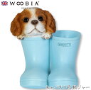 『全品SALEクーポン』【Woobia(ウービア)】【キャバリア長靴ジャー】 (幅9.2cm×奥行9cm×高さ11cm)犬 いぬ イヌ ドッグ dog かわいい...