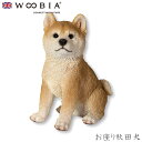 『SALEクーポン』【Woobia(ウービア)】【お座り秋田犬】 (幅22.5cm×奥行12.5cm×高さ24.5cm)犬 いぬ イヌ ドッグ dog かわいい...
