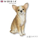 『全品SALEクーポン』【Woobia(ウービア)】【お座りチワワ】 (幅8.3cm×奥行5cm×高さ11cm)犬 いぬ イヌ ドッグ dog かわいい 置物 ...