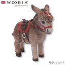 『全品SALEクーポン』ウービア Woobia 【サドルロバ】 (幅6.7cm×奥行2.6cm×高さ6.9cm)かわいい 置物 リアル 動物 おしゃれ インテリ...