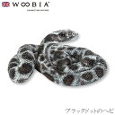 『全品SALEクーポン発行中』ウービア Woobia 【ブラックドットのヘビ】 (幅9.8cm×奥行8.3cm×高さ5.3cm)かわいい 置物 リアル 動物 お...