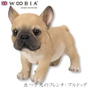 『GW限定SALEクーポン』【Woobia(ウービア)】【立つ子犬のフレンチ・ブルドッグ】 (幅17.8cm×奥行8.5cm×高さ14.7cm)かわいい 置物 ...