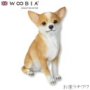 『全品SALEクーポン発行中』ウービア Woobia 【お座りチワワ】 (幅19cm×奥行10.7cm×高さ23.5cm)犬 いぬ イヌ ドッグ dog かわい...