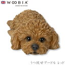 『全品SALEクーポン発行中』ウービア Woobia 【うつ伏せプードル レッド】 (幅19cm×奥行10cm×高さ5cm)犬 いぬ イヌ ドッグ dog かわ...