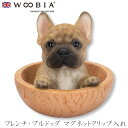 『全品SALEクーポン発行中』ウービア Woobia 【フレンチ・ブルドッグ マグネットクリップ入れ】 (幅11.5cm×奥行11.5cm×高さ9.5cm)犬 ...