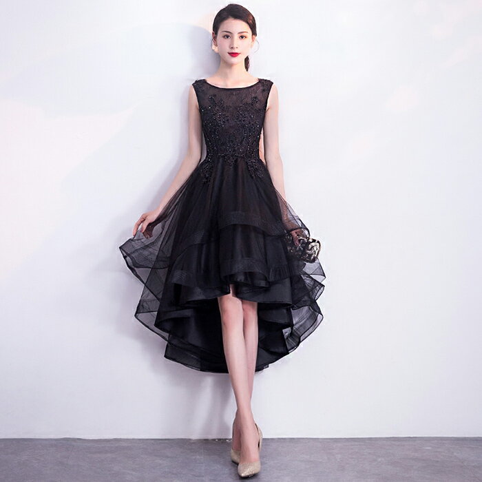 ウェディングドレス ウエディングドレス カラードレス パーティードレス 演奏会 発表会ドレス イブニングドレス フォーマル カクテルドレス コンサート コンクール ブラック 袖なし ノースリーブ フィッシュテールドレス 結婚式 二次会 披露宴 花嫁 前撮り 後撮り